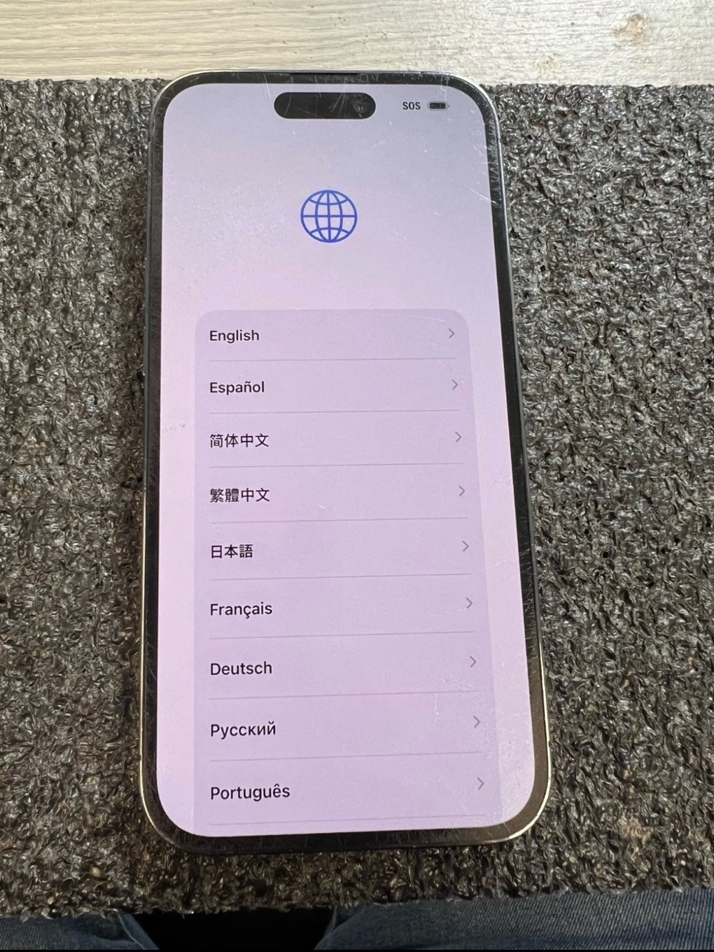 Apple iPhone 14 Pro Max - Black Front with Silver Frame